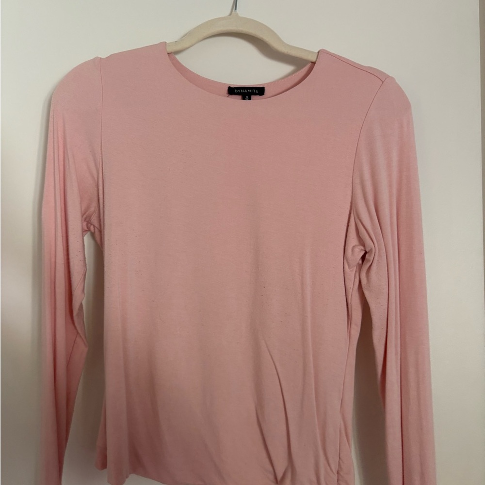 Dynamite Soft Pink Long Sleeve top